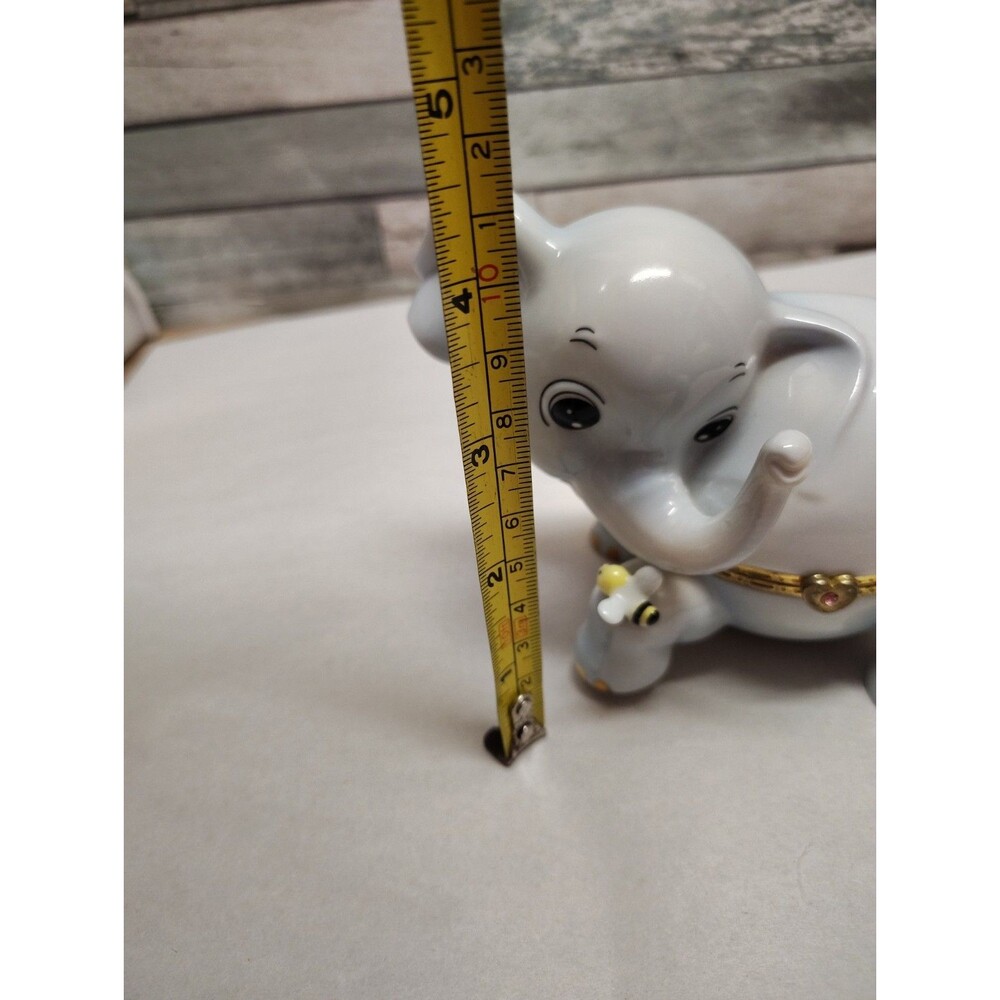 Elephant Music Box Bradford Exchange Kismet Little Lucky Animoges Works - Picture 8 of 9
